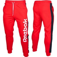 Spodnie sportowe damskie - Spodnie Sportowe damskie Reebok TE Liner Logo French Terry - miniaturka - grafika 1