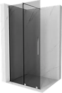 Ścianki i drzwi prysznicowe - Mexen Velar ścianka prysznicowa rozsuwana Walk-in 75 x 200 cm, grafit 8 mm, chrom - 871-075-000-43-01 - miniaturka - grafika 1