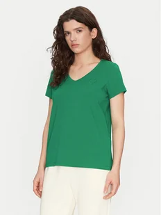 Pieces T-Shirt New Billy 17102921 Zielony Regular Fit - Koszulki i topy damskie - miniaturka - grafika 1