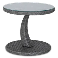 Stoły ogrodowe - Stolik z technorattanu PREMIO Dark Grey - Focus Garden - miniaturka - grafika 1