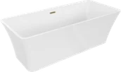Wanny - Mexen Tonia wanna wolnostojąca 170 x 75 cm, biała, przelew złoty - 52171707500-50 - miniaturka - grafika 1