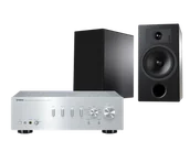 Zestawy stereo - Yamaha A-S701 (srebrny) + Tesi 3 (czarny) - miniaturka - grafika 1