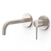 Baterie umywalkowe - Element naścienny do podtynkowego korpusu baterii umywalkowej Tres Study stal szczotkowana 26230021AC - miniaturka - grafika 1