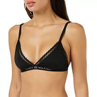 Biustonosze - Tommy Hilfiger Damskie trójkątne biustonosze bez podszewki, czarne, XL, Czarny, XL - miniaturka - grafika 1