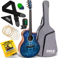 Instrumenty muzyczne dla dzieci - GITARA AKUSTYCZNA 4/4 DLA POCZĄTKUJĄCYCH CAŁY ZESTAW BLUE OCEAN - miniaturka - grafika 1
