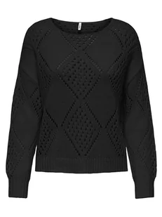 ONLY Sweter w kolorze czarnym - Swetry damskie - miniaturka - grafika 1