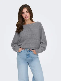 ONLY Sweter w kolorze szarym - Swetry damskie - miniaturka - grafika 1