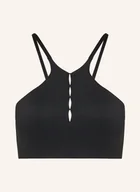 Biustonosze - Nike Biustonosz Sportowy One Keyhole schwarz - miniaturka - grafika 1