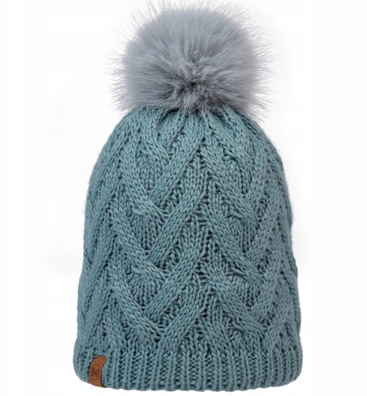 Buff Buff Knitted Fleece Caryn Beanie 13674377010 Zielone One size