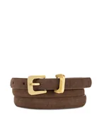 Paski - Gino Rossi Pasek Damski BLYL24003-1 Brązowy - miniaturka - grafika 1