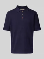 Koszulki męskie - Koszulka polo o kroju regular fit z haftem angielskim model ‘MOON’ - miniaturka - grafika 1