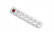 Gniazdka elektryczne - Elgotech Gniazdo do przedłużacza sześciokrotne GN60W 16 A - miniaturka - grafika 1