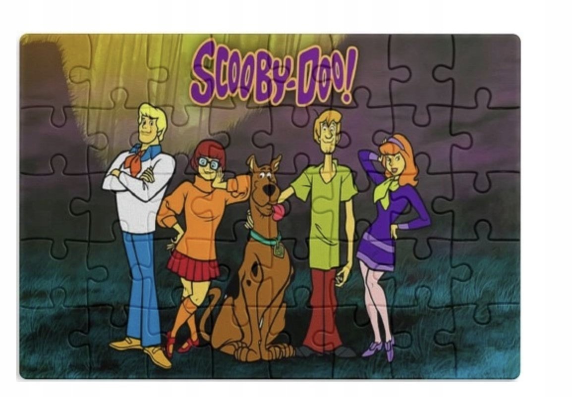 PUZZLE SCOOBY DOO BAJKA KUDŁATY A3 252 el z Nadrukiem + IMIĘ #80