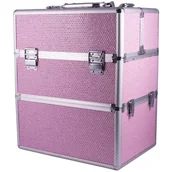 Akcesoria do paznokci - Kuferek kosmetyczny SUNONE XL 14922 Różowy - miniaturka - grafika 1