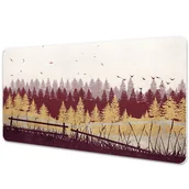 Podkładki na biurko - Podkładka ochronna na biurko Jesień Las 90x45 cm - miniaturka - grafika 1