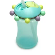 Kubki dla dzieci - Melii Abacus Straw Sippy Cup kubek ze słomką Blue 340 ml - miniaturka - grafika 1