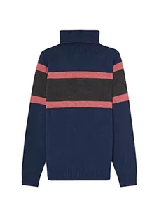ECOALF męski sweter Trioalf, z długim rękawem, wełniany z recyklingu sweter męski z długim rękawem, sweter męski wełniany sweter z dzianiny, wygodny i wszechstronny, rozmiar XL, kolor niebieski, - Swetry męskie - miniaturka - grafika 1
