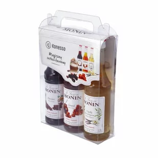 Monin Zestaw kawowy 3x250 ml karmel czekolada wanilia 7318-uniw - Śmietanki i dodatki do kawy - miniaturka - grafika 4