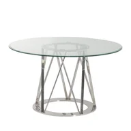 Stoły - Dekoria Stół Elipse 130x75cm 130x130x75cm 006-585 - miniaturka - grafika 1