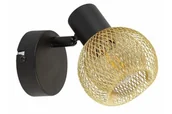 Lampy ścienne - Loretto kinkiet (spot) 1xE14 czarny/złoty 830701-30 - miniaturka - grafika 1