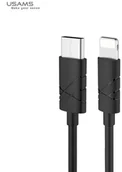 Kable USB - Usams U-GEE Universal Silicone Type-C to Lightning Data & Charger Cable 1m - miniaturka - grafika 1