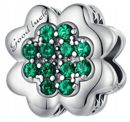 Charms Srebro Charms Zawieszka Charms Koniczyna