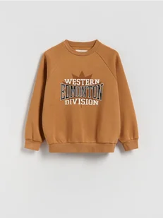 Reserved - Bluza z nadrukiem - brązowy - Kurtki i płaszcze dla chłopców - miniaturka - grafika 1