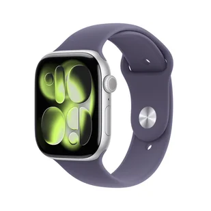 Apple Watch 11 GPS + Cellular 46mm z aluminium srebrny pasek sportowy M/L Fioletowy - Smartwatch - miniaturka - grafika 1
