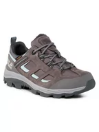 Buty trekkingowe damskie - Jack Wolfskin Buty turystyczne damskie VOJO 3 TEXAPORE LOW W tarmac grey / light blue - miniaturka - grafika 1