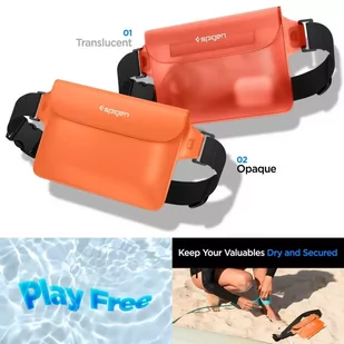 Etui wodoodporne Spigen A620 Universal Waterproof Waist Bag 2-Pack Sunset Orange - Etui i futerały do telefonów - miniaturka - grafika 4