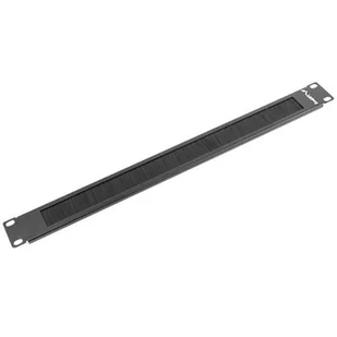 Lanberg Panel szczotkowy do szafy 19" 1U czarny SPL1OKEO0040 [5039929] - Akcesoria do szaf serwerowych - miniaturka - grafika 1