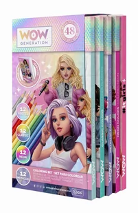 zestaw piśmienniczy - kredki + ołówki + zeszyt wow - Zeszyty szkolne - miniaturka - grafika 1