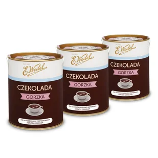 3 x Czekolada pitna gorzka do samodzielnego przygotowania 200 g E.Wedel - Kakao i czekolada - miniaturka - grafika 1