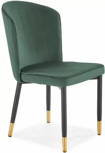 Halmar Tapicerowane krzesło do salonu glamour - ciemnozielony - Krzesła - miniaturka - grafika 1