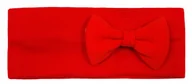 Ozdoby do włosów - OPASKA niemowlęca czerwona z KOKARDKĄ czerwoną 48-54 - 12 mies+ KLEKLE - miniaturka - grafika 1
