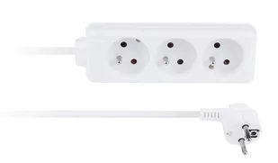 Libox Listwa zasilająca 3 gniazda biały 1.5m LB0080-1,5 - Listwy zasilające - miniaturka - grafika 1