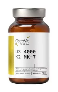 OstroVit Pharma D3 4000 + K2 MK-7 - suplement diety 90 tab. - Witaminy i minerały - miniaturka - grafika 1