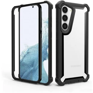 Etui pancerne 360 Supero do Samsung Galaxy A55 5G, przezroczysto-czarne - Etui i futerały do telefonów - miniaturka - grafika 1