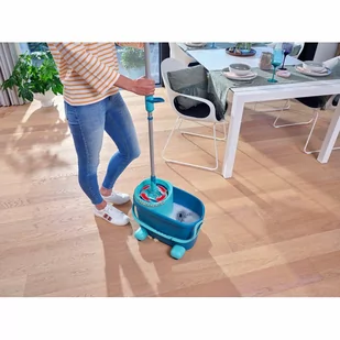 Leifheit Zestaw Clean Twist M Ergo Płaski Na Kółkach 52121... - Miotły, szufle, mopy - miniaturka - grafika 7