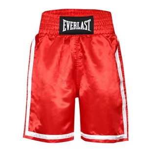 Kimona, stroje i obuwie - Spodenki bokserskie męskie EVERLAST Comp Boxe Short czerwone EV1090 M - grafika 1