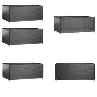 vidaXL Pokrowce na meble ogrodowe 2 szt. 8 oczek 180x122x75 cm Prostokątny - Pokrowiec na meble ogrodowe - Pokrowce na meble ogrodowe - Pokrowiec ochronny na meble ogrodowe - Plandeka na meble ogrodowe - Pokrowce na meble ogrodowe - miniaturka - grafika 1