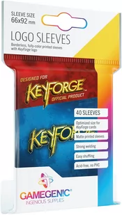 Gamegenic KeyForge Logo Sleeves Blue koszulki - Akcesoria do gier planszowych - miniaturka - grafika 1