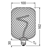 Żarówki LED - OSRAM Decor LED Spiral Filament Square E27 3,5W złota 1800K - miniaturka - grafika 1