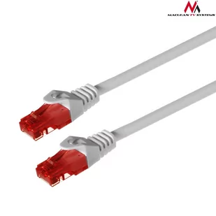Maclean MCTV-300W Przewód kabel patchcord UTP cat6 wtyk-wtyk 0,5m biały - Patchcordy - miniaturka - grafika 2