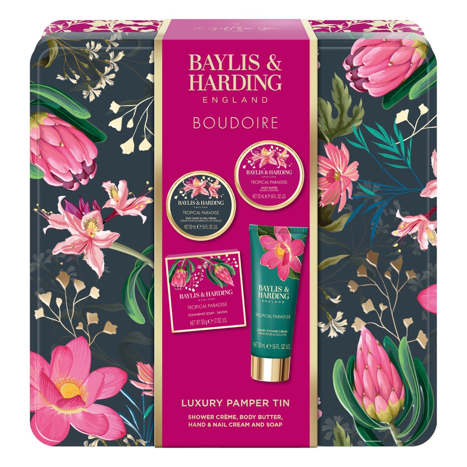 Baylis&Harding Boudoire Luxury Pamper Tin Gift Set