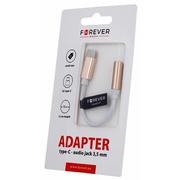 Adaptery i przejściówki - Adapter Forever type-C / audio jack 3,5 mm złoty 8_2246245 - miniaturka - grafika 1