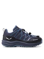 Buty trekkingowe dziecięce - Salewa Trekkingi Wildfire 2 Ptx K 64013 3963 Granatowy - miniaturka - grafika 1