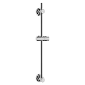 Akcesoria do armatury i ceramiki - Samoprzylepny drążek prysznicowy na słuchawkę ze stali nierdzewnej w kolorze błyszczącego srebra 70 cm – Wenko - miniaturka - grafika 1