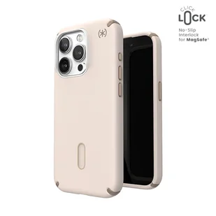 Speck Presidio2 Pro ClickLock & MagSafe - Etui iPhone 15 Pro (Bleached Bone / Heirloom Gold / Hazel Brown) - Etui i futerały do telefonów - miniaturka - grafika 1
