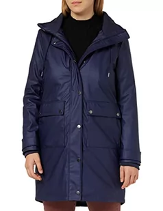 TOM TAILOR Damski płaszcz przeciwdeszczowy parka 1032473, 30025 - Navy Midnight Blue, L - Kurtki damskie - miniaturka - grafika 1